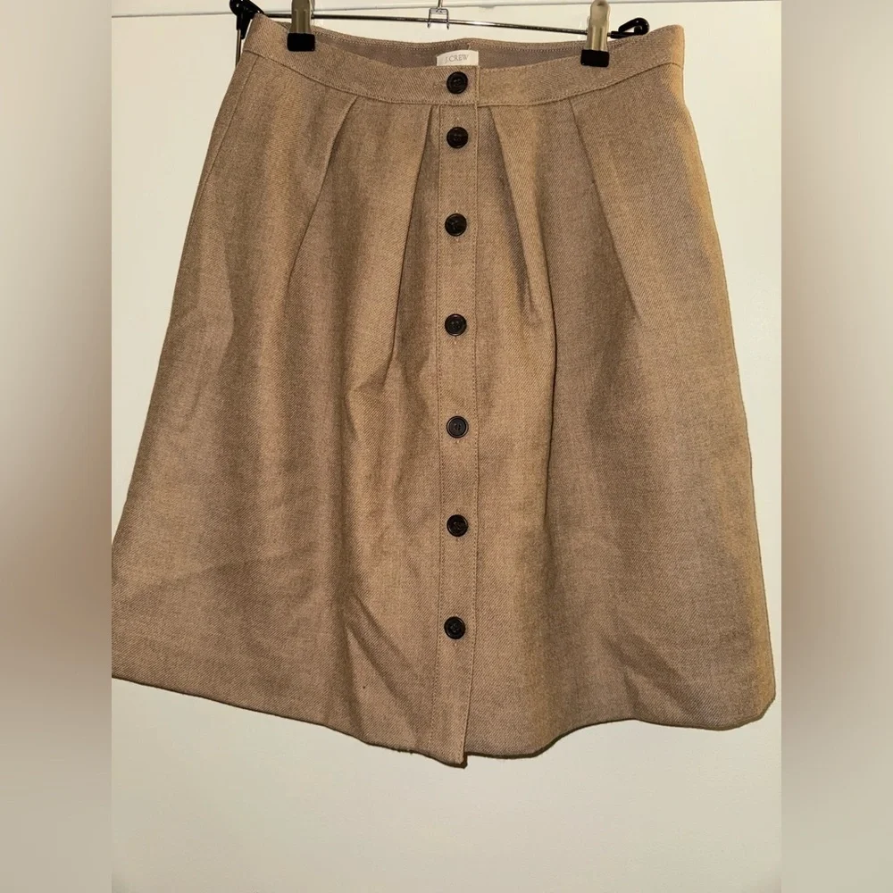 J.Crew Tan Wool Midi Skirt 8 Fall Collection inspired by Sezane